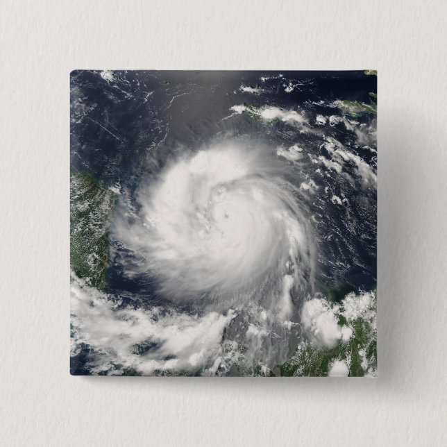 Hurricane Felix 2 Inch Square Button (Front)
