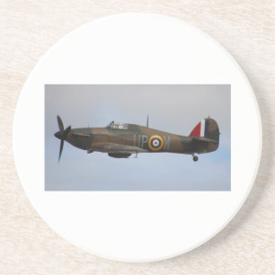 Hurricane Fighter aircraft WWII military plane Coaster