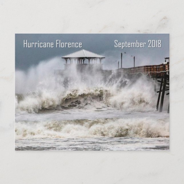 Hurricane Florence, North Carolina Postcard (Front)