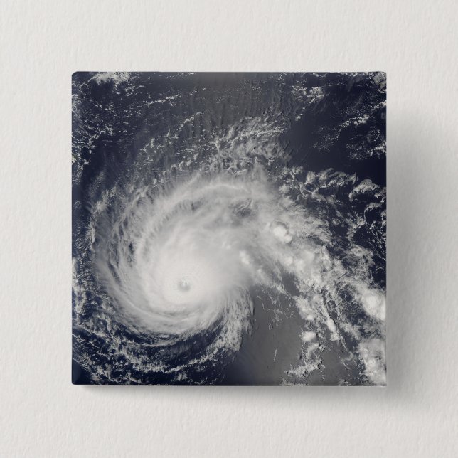 Hurricane Flossie 2 Inch Square Button (Front)