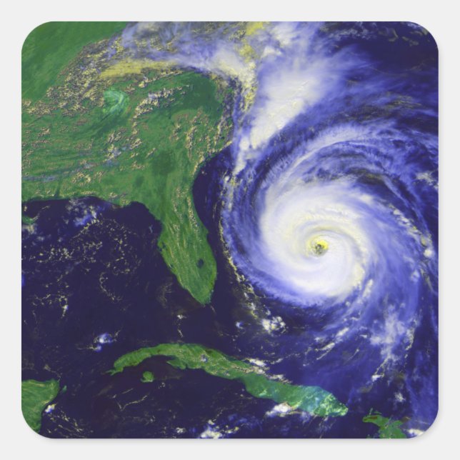Hurricane Fran Square Sticker (Front)