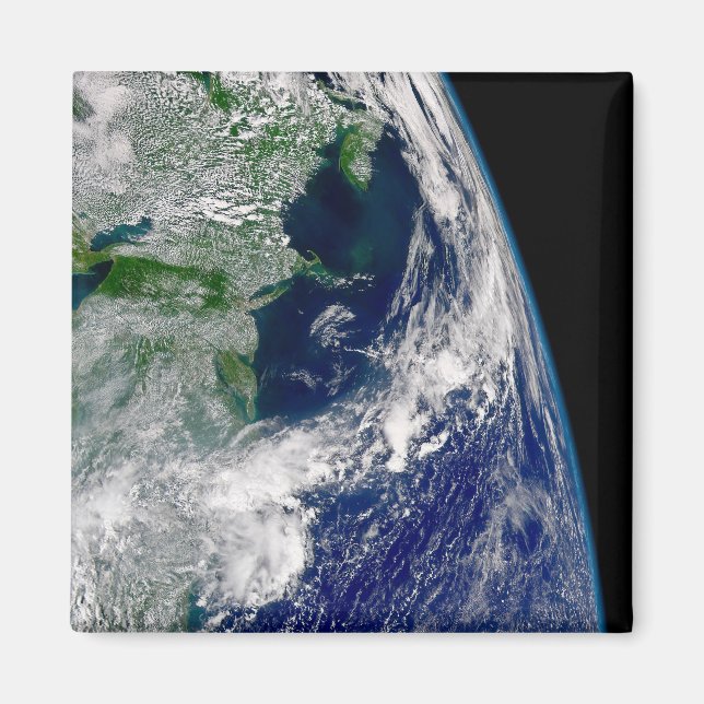 Hurricane Frances On A Partial Earth. Magnet (Front)