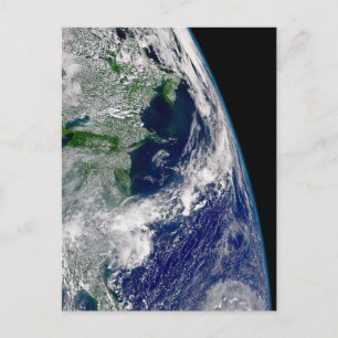 Hurricane Frances On A Partial Earth. Postcard