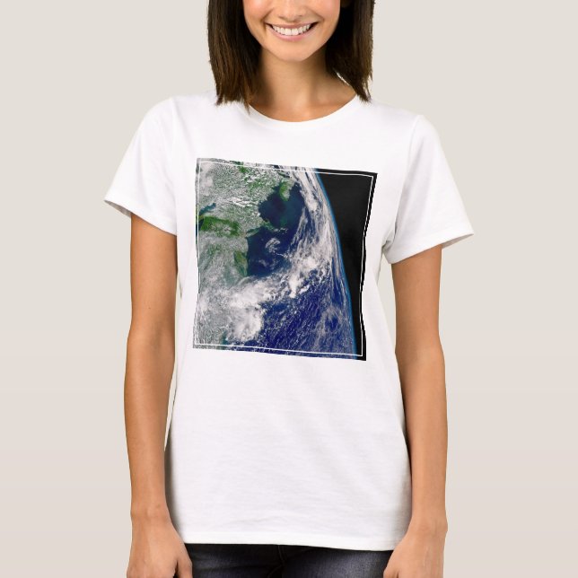 Hurricane Frances On A Partial Earth. T-Shirt (Front)