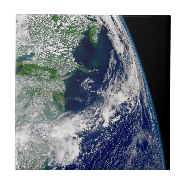 Hurricane Frances On A Partial Earth. Tile (Front)