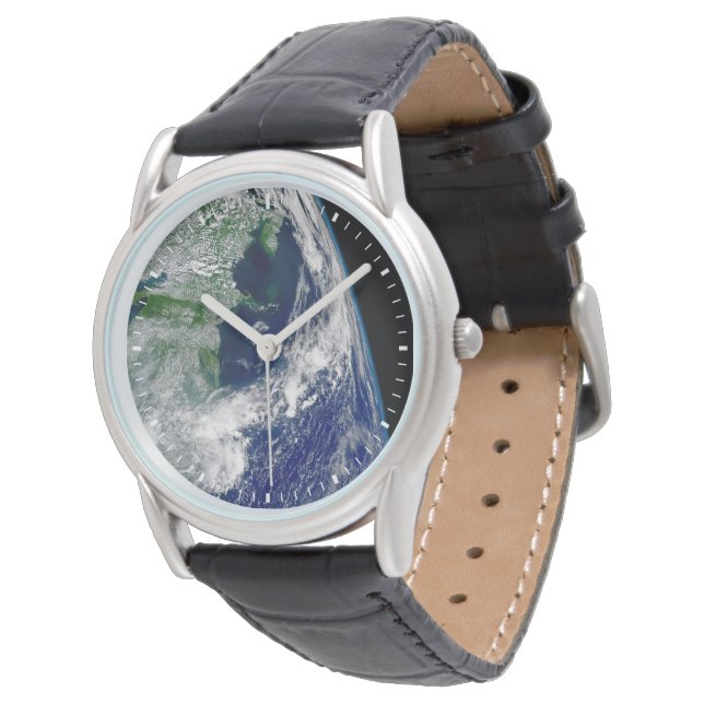 Hurricane Frances On A Partial Earth. Watch (Angled)