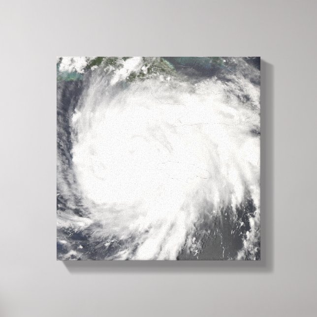 Hurricane Gustav over Jamaica Canvas Print (Front)