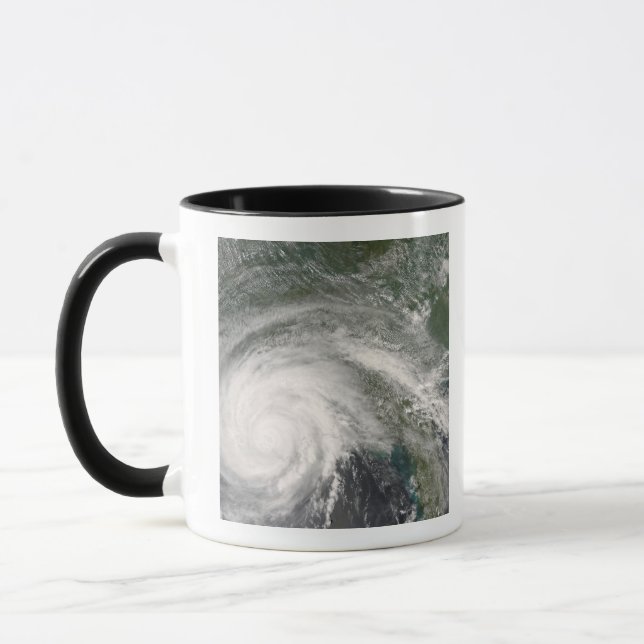 Hurricane Gustav over Louisiana Mug (Left)