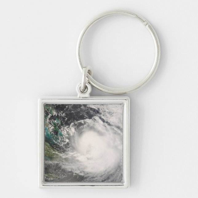 Hurricane Hanna over the Bahamas Keychain (Front)