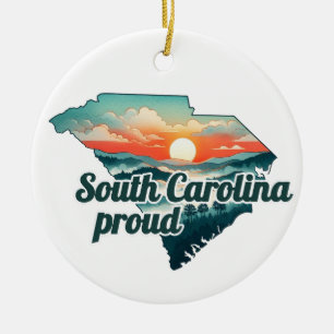 Hurricane Helene Fundraiser South Carolina Strong Ceramic Ornament