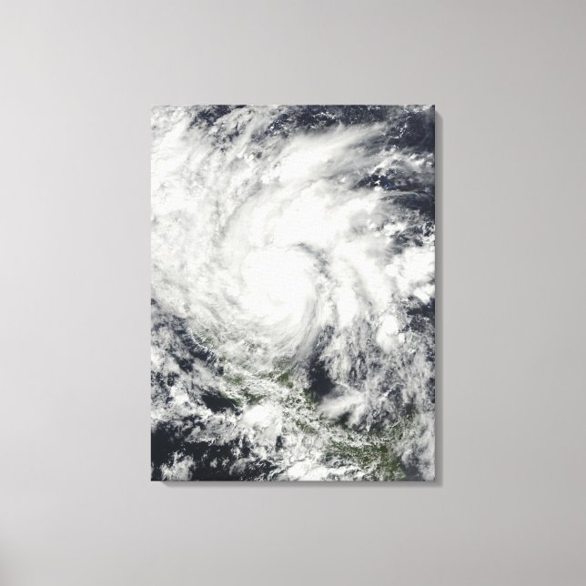 Hurricane Ida over Nicaragua Canvas Print (Front)