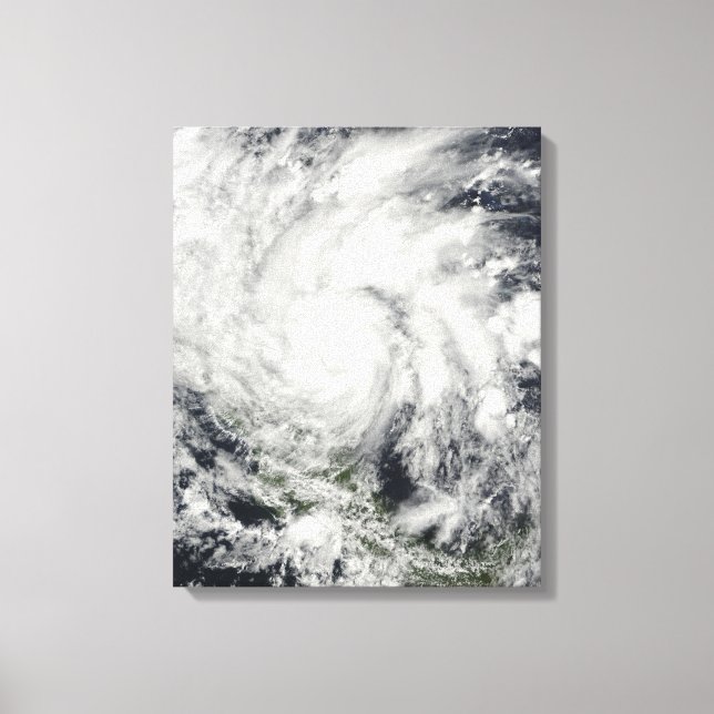 Hurricane Ida over Nicaragua Canvas Print (Front)