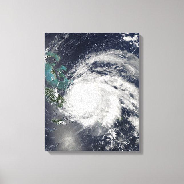 Hurricane Ike over Cuba, Hispaniola Canvas Print (Front)