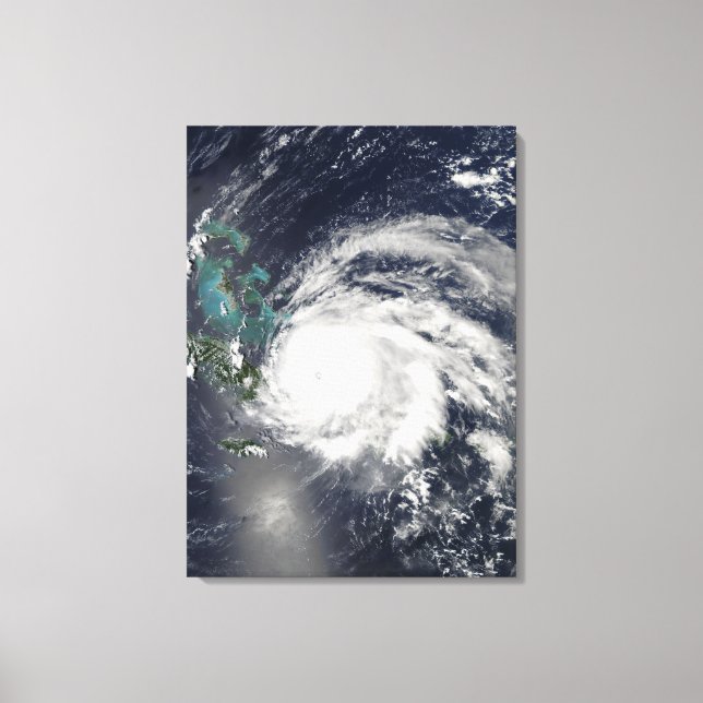 Hurricane Ike over Cuba, Hispaniola Canvas Print (Front)