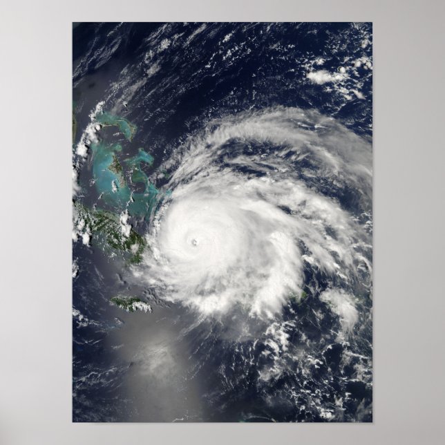 Hurricane Ike over Cuba, Hispaniola Poster (Front)