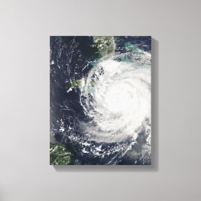Hurricane Ike over Cuba, Jamaica, and the Baham Canvas Print (Front)