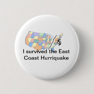 Hurricane Irene 2 Inch Round Button