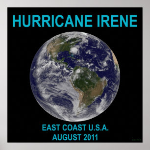 Hurricane Irene 3 ft Poster Print