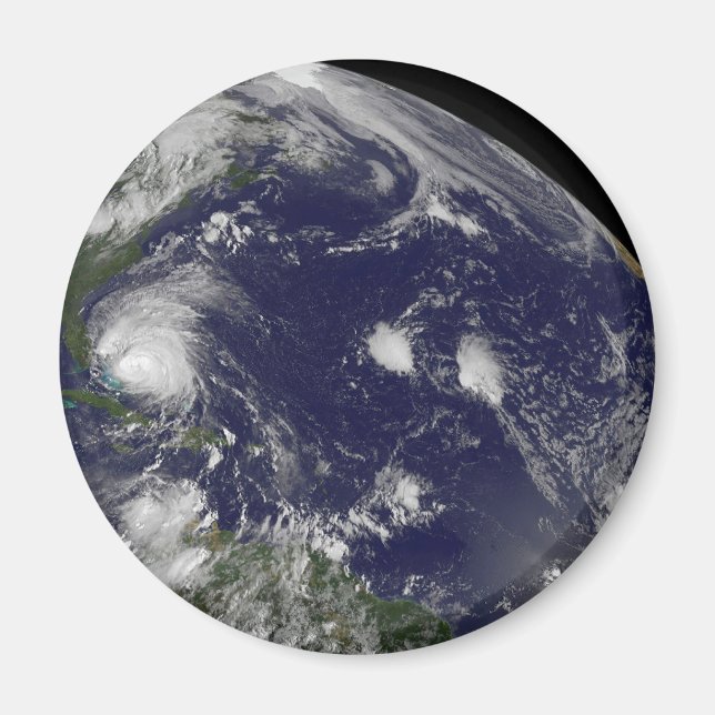 Hurricane Irene Moving Through The Bahamas. Magnet (Front)