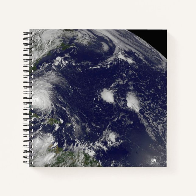 Hurricane Irene Moving Through The Bahamas. Notebook (Front)