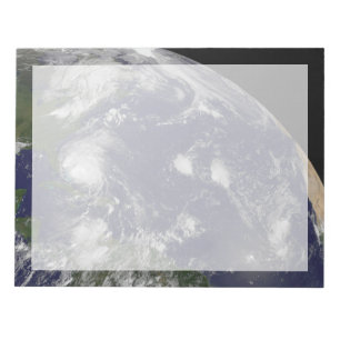 Hurricane Irene Moving Through The Bahamas. Notepad