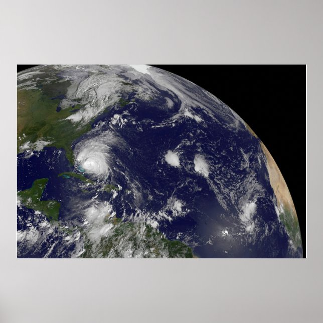 Hurricane Irene Moving Through The Bahamas. Poster (Front)