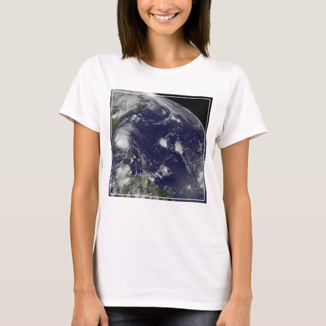 Hurricane Irene Moving Through The Bahamas. T-Shirt (Front)
