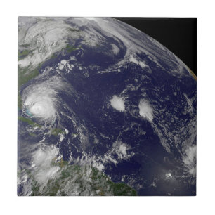 Hurricane Irene Moving Through The Bahamas. Tile