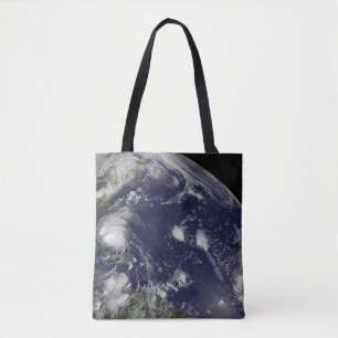 Hurricane Irene Moving Through The Bahamas. Tote Bag