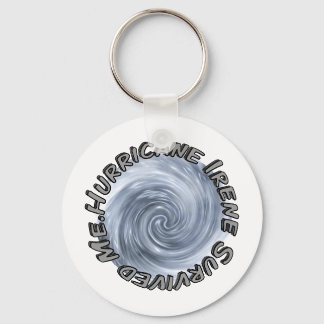 Hurricane Irene Survived Me Keychain (Front)