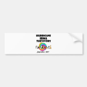 Hurricane Irma Dog Survivors 2017 Art Bumper Sticker