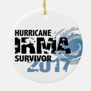 Hurricane Irma Survivor Florida 2017 Ceramic Ornament