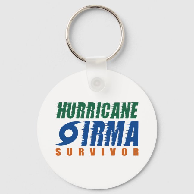 Hurricane Irma Survivor Keychain (Front)