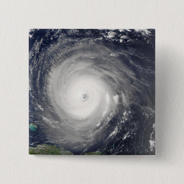 Hurricane Isabel 2 Inch Square Button (Front)