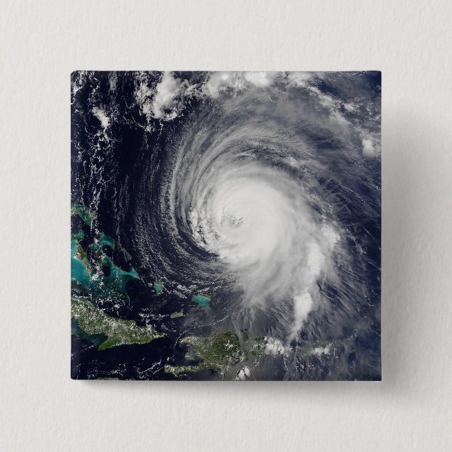 Hurricane Isabel 2 Inch Square Button (Front)