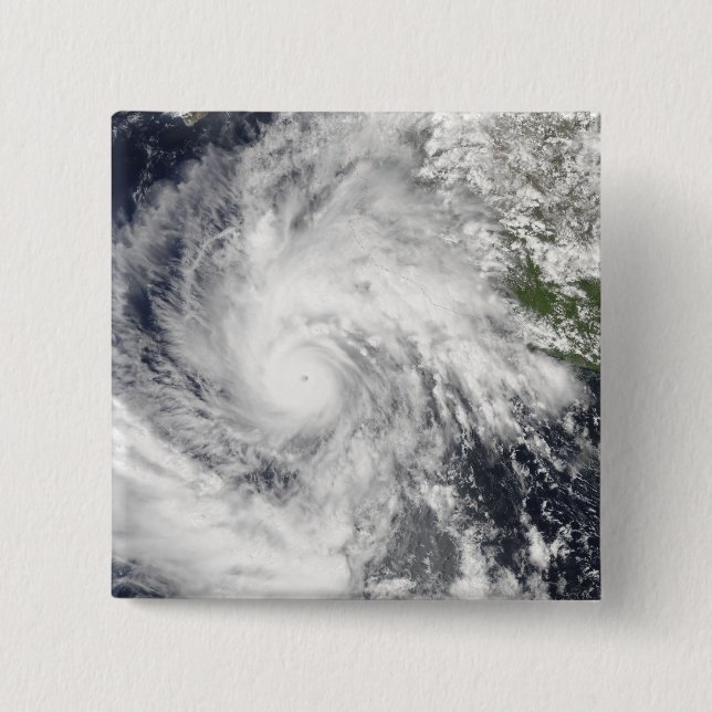 Hurricane Jimena 2 Inch Square Button (Front)