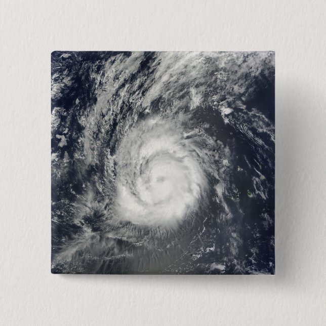 Hurricane Julia 2 Inch Square Button (Front)