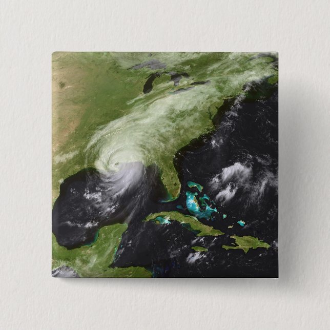 Hurricane Katrina 4 2 Inch Square Button (Front)