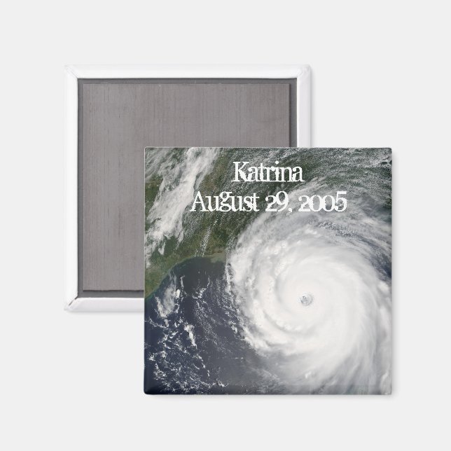 Hurricane Katrina, Satellite Image Magnet (Front/Back)