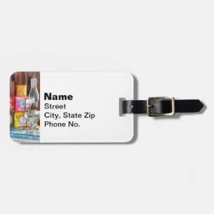 Hurricane Lamp and Scale Luggage Tag