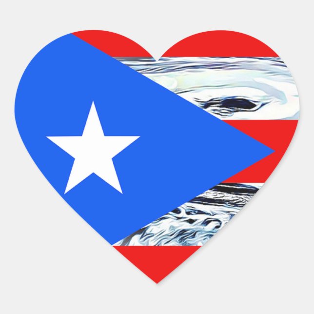 Hurricane Maria 2017 Puerto Rico Flag  Stickers (Front)