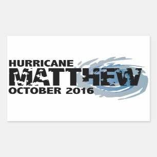 Hurricane Matthew October 2016 Sticker