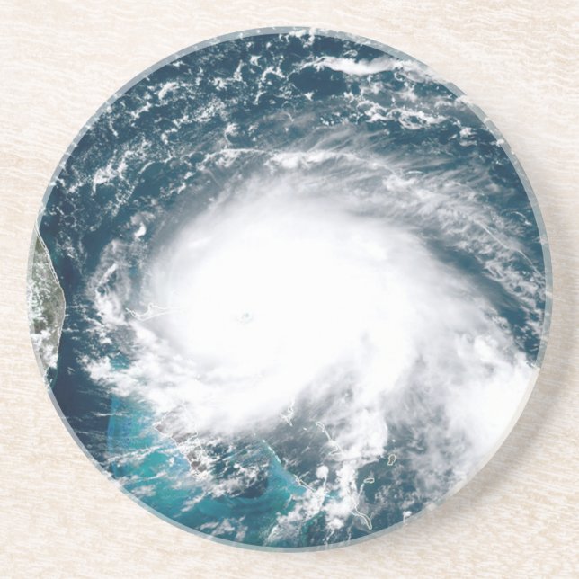 Hurricane off the coast of Florida   Coaster (Front)