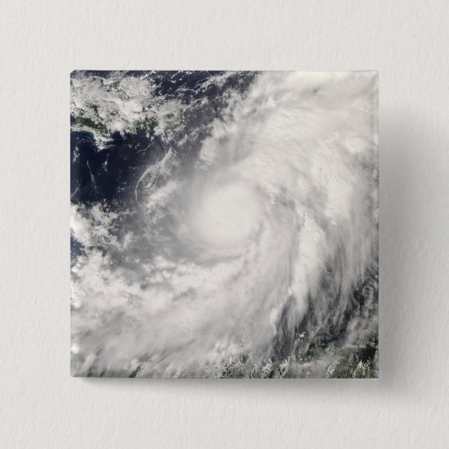Hurricane Omar 2 Inch Square Button (Front)
