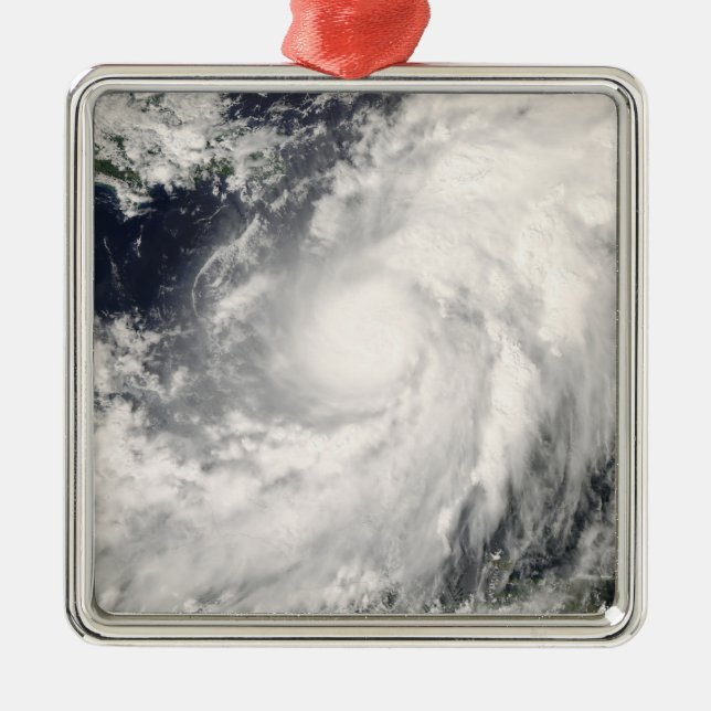 Hurricane Omar Metal Ornament (Front)