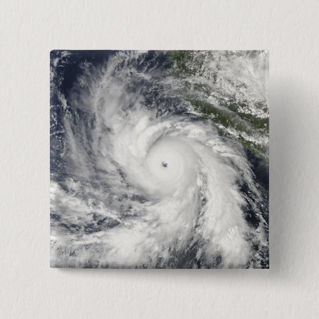 Hurricane Rick 2 Inch Square Button (Front)