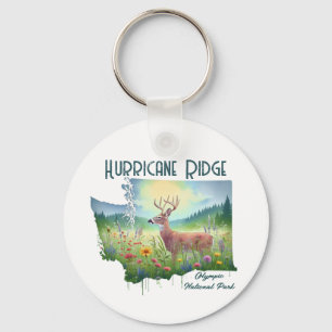 Hurricane Ridge National Park Souvenir Gift Keychain