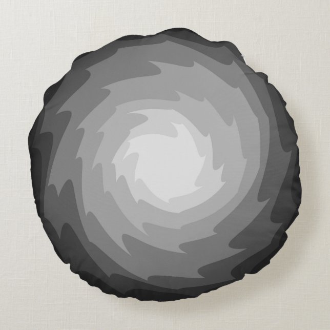 Hurricane Round Pillow (Back)