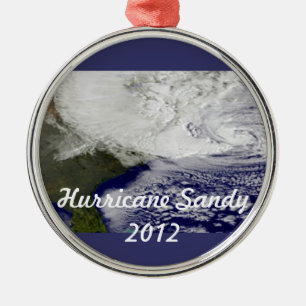 Hurricane Sandy 2012 Metal Ornament
