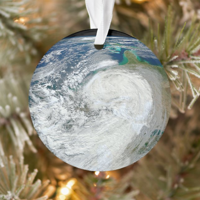 Hurricane Sandy Along The East Coast Of The Us. 3 Ornament (Tree)